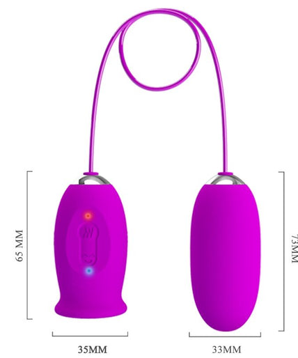 Pretty Love – Daisy Dual Egg Rechargeable Vibrator Purple Pretty Love – Daisy Dual Egg Rechargeable Vibrator Purple