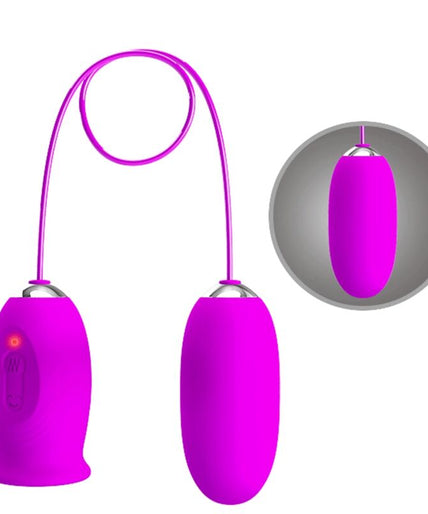Pretty Love – Daisy Dual Egg Rechargeable Vibrator Purple Pretty Love – Daisy Dual Egg Rechargeable Vibrator Purple