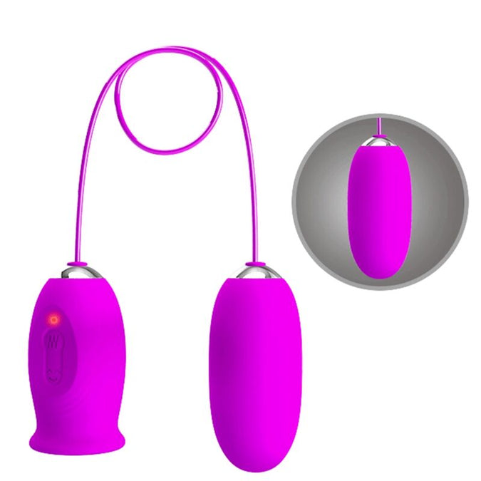 Pretty Love – Daisy Dual Egg Rechargeable Vibrator Purple