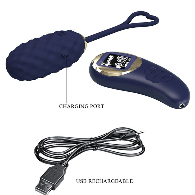 Pretty Love – Vivian Blue Remote Control Vibrating Egg
