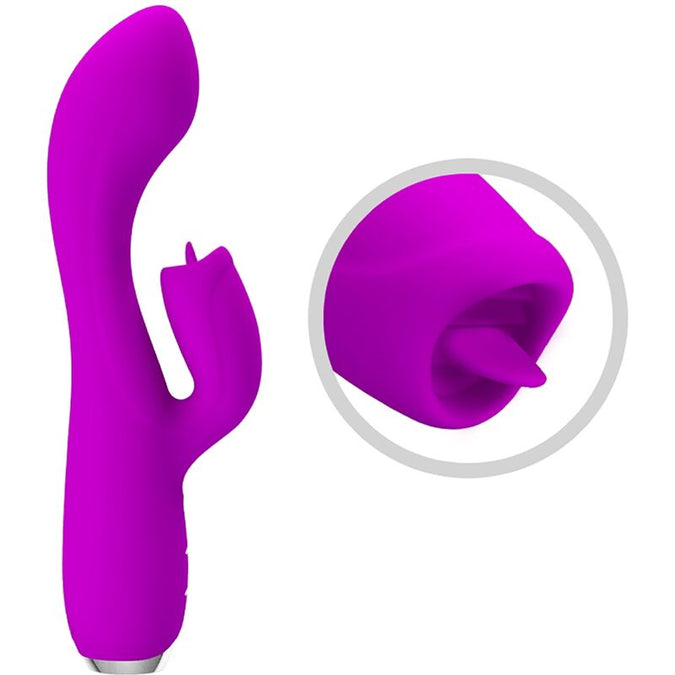 PRETTY LOVE - GLORIA OPLAADBARE KONIJNENVIBRATOR-WATERDICHT PAARS