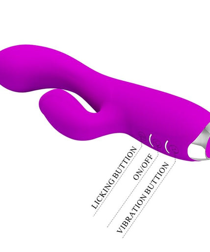PRETTY LOVE - GLORIA RECHARGEABLE RABBIT VIBRATOR-WATERPROOF PURPLE PRETTY LOVE - GLORIA RECHARGEABLE RABBIT VIBRATOR-WATERPROOF PURPLE