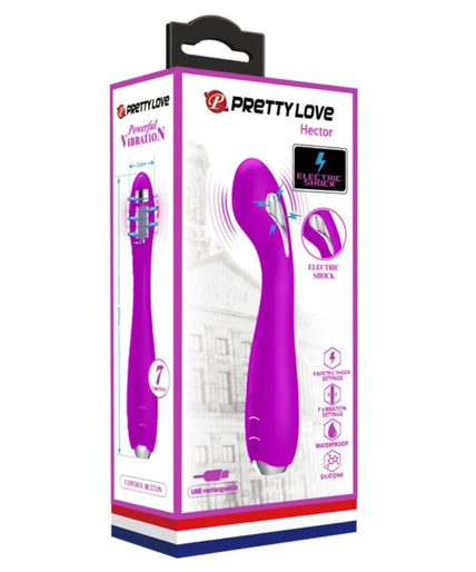 PRETTY LOVE - HECTOR RECHARGEABLE ELECTROSHOCK VIBRATOR WATERPROOF PURPLE PRETTY LOVE - HECTOR RECHARGEABLE ELECTROSHOCK VIBRATOR WATERPROOF PURPLE