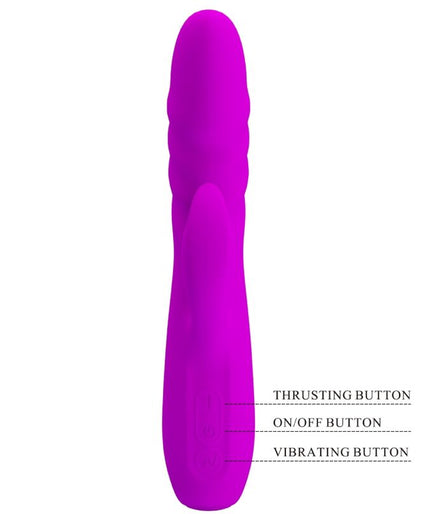 PRETTY LOVE - MELANIE PURPLE RECHARGEABLE RABBIT VIBRATOR PRETTY LOVE - MELANIE PURPLE RECHARGEABLE RABBIT VIBRATOR