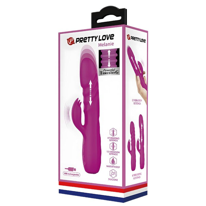 Pretty Love – Melanie Purple Rechargeable Rabbit Vibrator