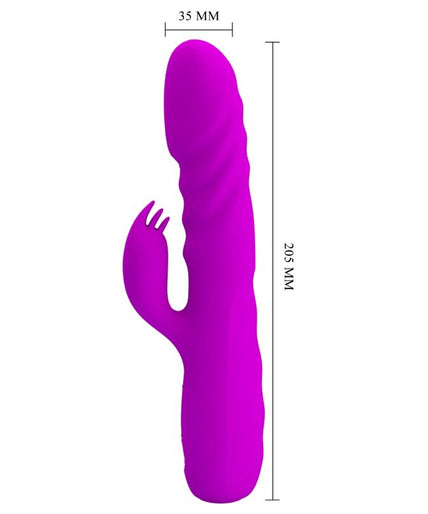 PRETTY LOVE - MELANIE PURPLE RECHARGEABLE RABBIT VIBRATOR PRETTY LOVE - MELANIE PURPLE RECHARGEABLE RABBIT VIBRATOR
