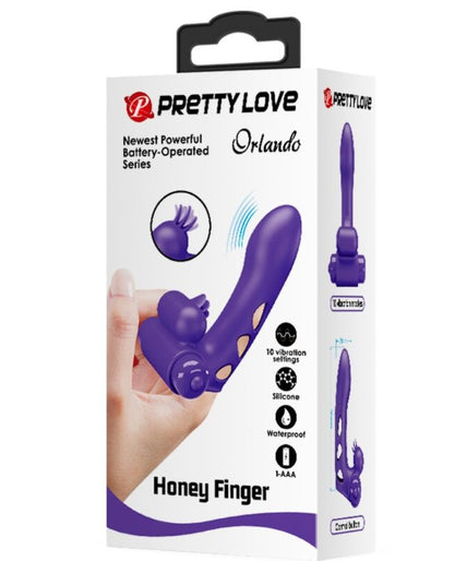 PRETTY LOVE - ORLANDO PURPLE VIBRATOR FINGER COVER PRETTY LOVE - ORLANDO PURPLE VIBRATOR FINGER COVER