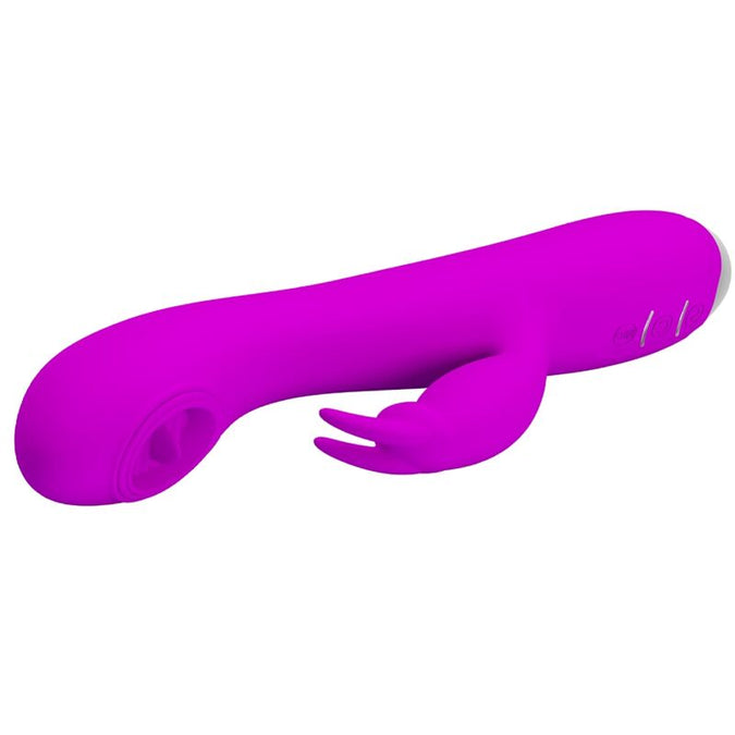 Pretty Love – Rachel Oplaadbare Vibrator met Paarse Zuignap