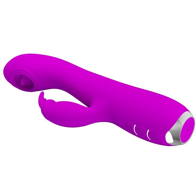 Pretty Love – Rachel Oplaadbare Vibrator met Paarse Zuignap
