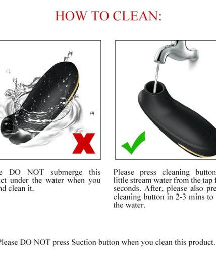 PRETTY LOVE - LUXURY RECHARGEABLE SUCTION MASSAGER BLACK PRETTY LOVE - LUXURY RECHARGEABLE SUCTION MASSAGER BLACK
