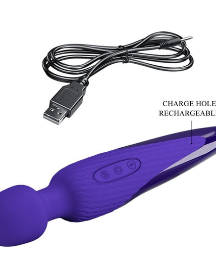 PRETTY LOVE - ANTONY YOUTH WAND VIBRATOR VIOLET HEAT EFFECT PRETTY LOVE - ANTONY YOUTH WAND VIBRATOR VIOLET HEAT EFFECT