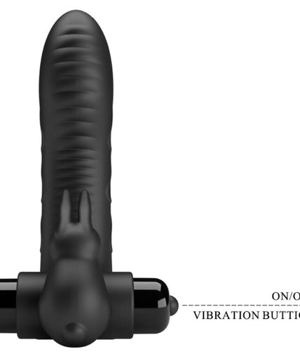 PRETTY LOVE - VANCE BLACK RABBIT VIBRATOR FINGER COVER PRETTY LOVE - VANCE BLACK RABBIT VIBRATOR FINGER COVER