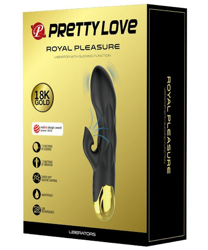 PRETTY LOVE - BLACK RECHARGEABLE GOLD PLATED LUXURY VIBRATOR PRETTY LOVE - BLACK RECHARGEABLE GOLD PLATED LUXURY VIBRATOR