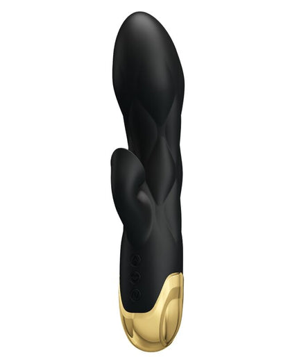 PRETTY LOVE - BLACK RECHARGEABLE GOLD PLATED LUXURY VIBRATOR PRETTY LOVE - BLACK RECHARGEABLE GOLD PLATED LUXURY VIBRATOR