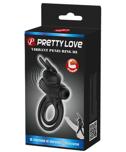 PRETTY LOVE - VIBRATOR III RABBIT RING FOR BLACK PENIS PRETTY LOVE - VIBRATOR III RABBIT RING FOR BLACK PENIS