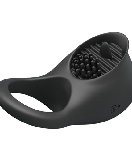 PRETTY LOVE - VIBRATING PENIS RING WITH BLACK TONGUE PRETTY LOVE - VIBRATING PENIS RING WITH BLACK TONGUE