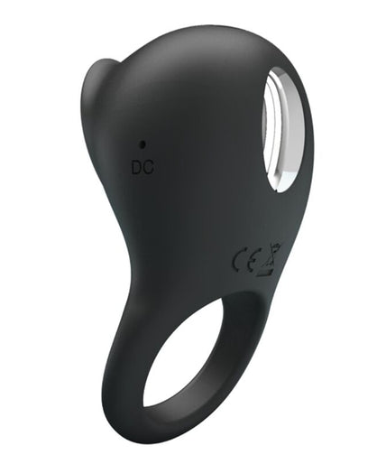 PRETTY LOVE - VIBRATING PENIS RING WITH BLACK TONGUE PRETTY LOVE - VIBRATING PENIS RING WITH BLACK TONGUE