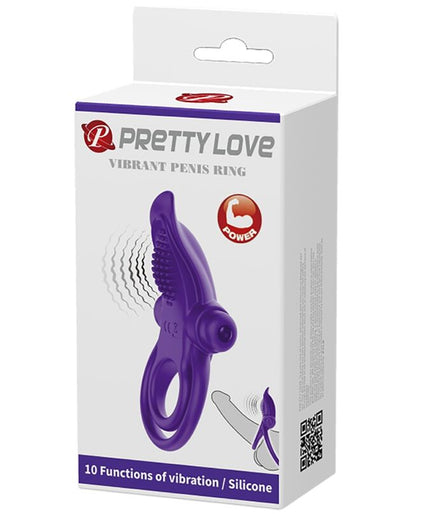 PRETTY LOVE - PURPLE VIBRATING PENIS RING PRETTY LOVE - PURPLE VIBRATING PENIS RING