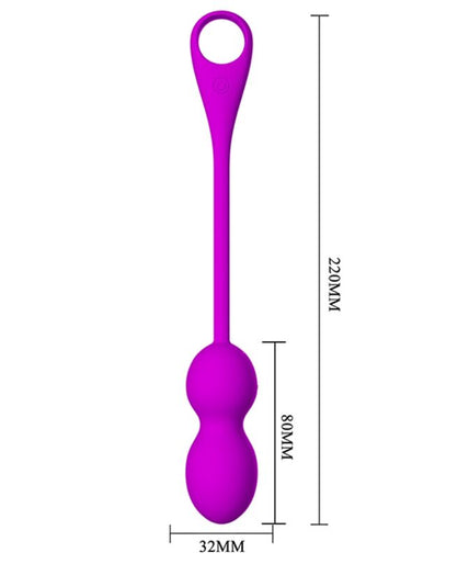 PRETTY LOVE - ELVIRA RECHARGEABLE VIBRATING BALLS PURPLE PRETTY LOVE - ELVIRA RECHARGEABLE VIBRATING BALLS PURPLE
