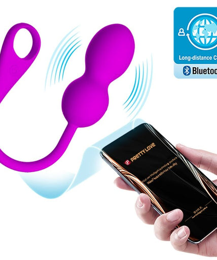 PRETTY LOVE - ELVIRA RECHARGEABLE VIBRATING BALLS PURPLE PRETTY LOVE - ELVIRA RECHARGEABLE VIBRATING BALLS PURPLE