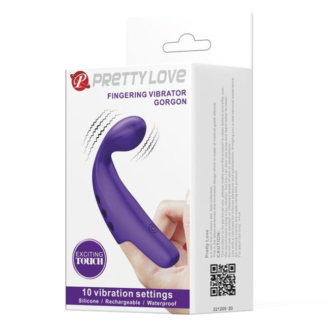 Pretty Love – Gorgon Purple Rechargeable Finger Vibrator