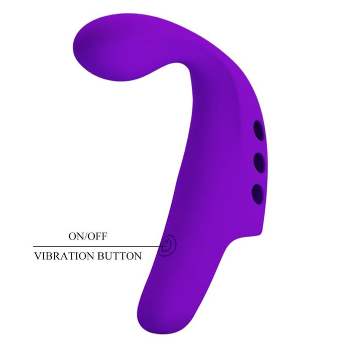 Pretty Love – Gorgon Purple Rechargeable Finger Vibrator