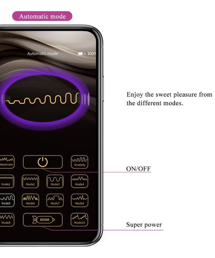 PRETTY LOVE - NYMPH VIBRATING EGG APP CONTROLLED PURPLE PRETTY LOVE - NYMPH VIBRATING EGG APP CONTROLLED PURPLE