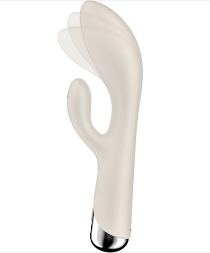 SATISFYER - SPINNING RABBIT 1 CLITORIS AND G-SPOT STIMULATION BEIGE SATISFYER - SPINNING RABBIT 1 CLITORIS AND G-SPOT STIMULATION BEIGE