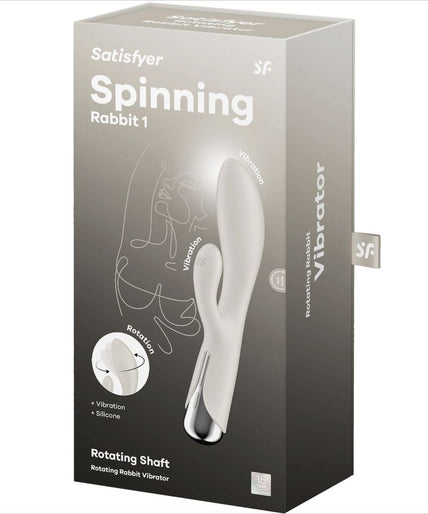 SATISFYER - SPINNING RABBIT 1 CLITORIS AND G-SPOT STIMULATION BEIGE SATISFYER - SPINNING RABBIT 1 CLITORIS AND G-SPOT STIMULATION BEIGE