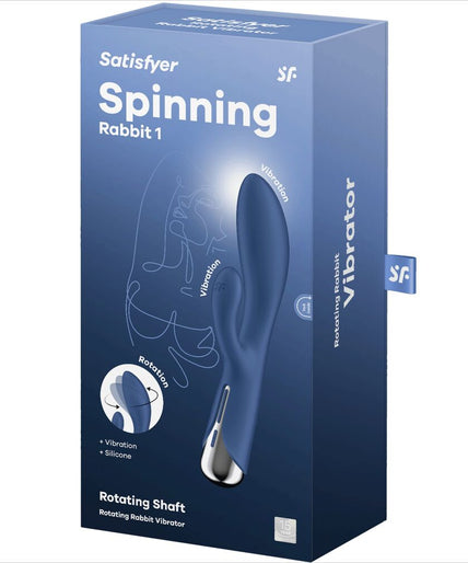 Satisfyer – Spinning Rabbit 1 Clitoris And G – Spot Stimulation Blue Satisfyer – Spinning Rabbit 1 Clitoris And G – Spot Stimulation Blue