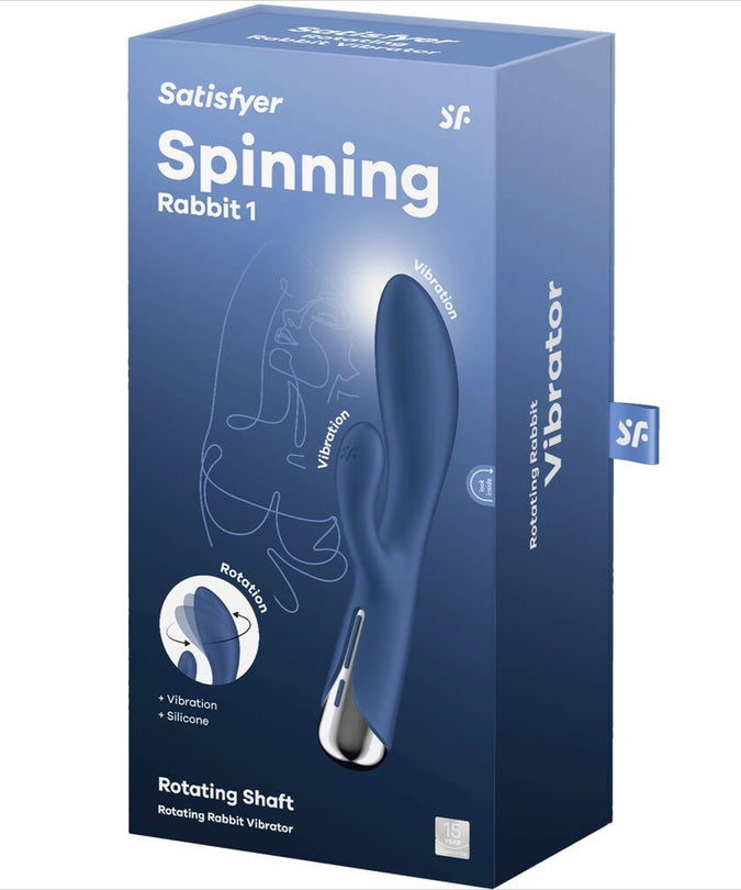 Satisfyer – Spinning Rabbit 1 Clitoris en G – puntstimulatie Blauw