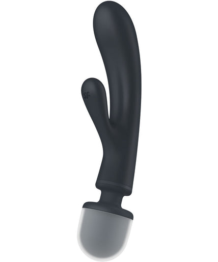 SATISFYER - TRIPLE LOVER RABBIT VIBRATOR MASSAGER GREY SATISFYER - TRIPLE LOVER RABBIT VIBRATOR MASSAGER GREY