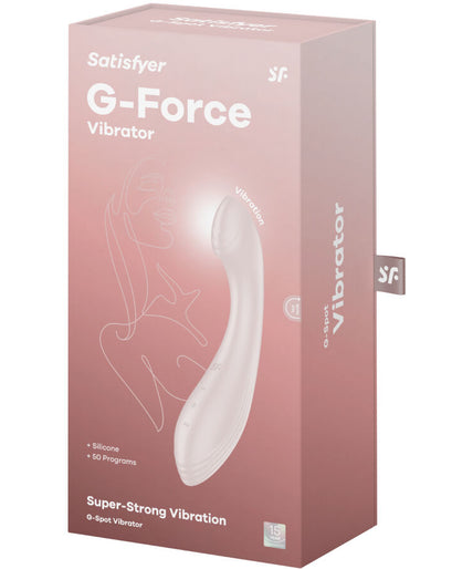 SATISFYER - G-FORCE VIBRATOR G-SPOT STIMULATOR BEIGE SATISFYER - G-FORCE VIBRATOR G-SPOT STIMULATOR BEIGE