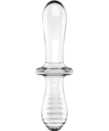 SATISFYER - DOUBLE CRYSTAL DILDO TRANSPARENT SATISFYER - DOUBLE CRYSTAL DILDO TRANSPARENT