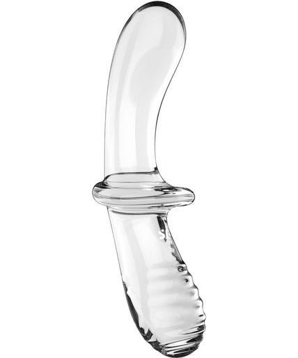 SATISFYER - DOUBLE CRYSTAL DILDO TRANSPARENT SATISFYER - DOUBLE CRYSTAL DILDO TRANSPARENT