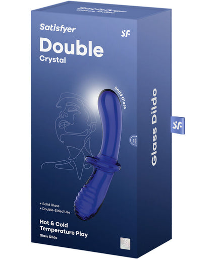 SATISFYER - DOUBLE CRYSTAL DILDO BLUE SATISFYER - DOUBLE CRYSTAL DILDO BLUE