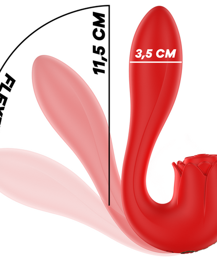 MIA - SELENA STIMULATOR VIBRATING + TAPPING RED MIA - SELENA STIMULATOR VIBRATING + TAPPING RED