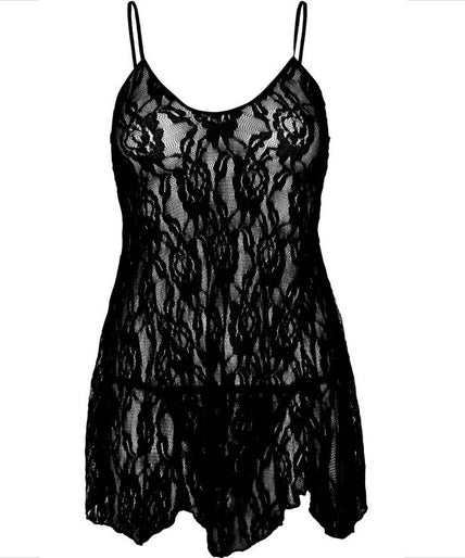 LEG AVENUE - CHEMISE BLOEMENKANT LEG AVENUE - CHEMISE BLOEMENKANT