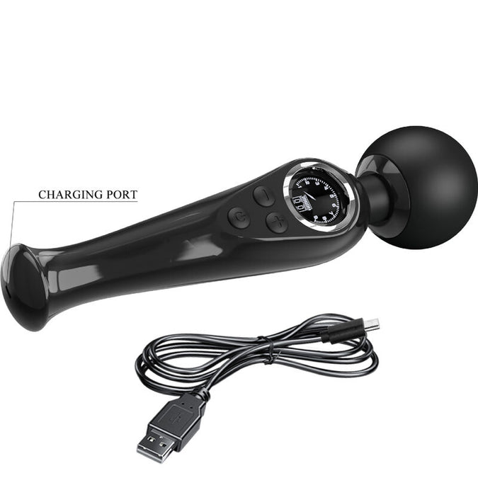 PRETTY LOVE - SKYLER VIBRATOR WAND ZWART
