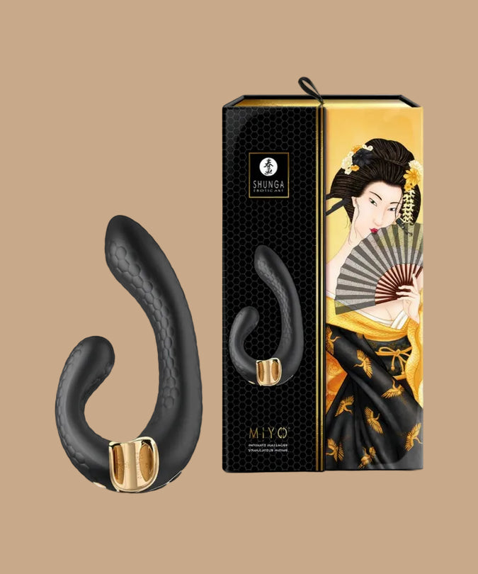SHUNGA - MIYO INTIEME MASSAGEAPPARAAT ZWART
