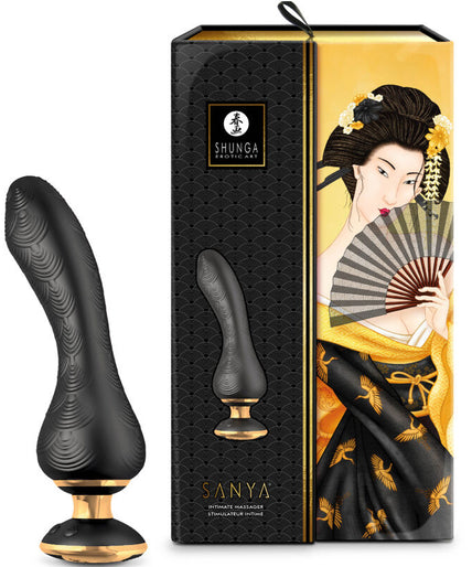 SHUNGA - SANYA INTIMATE MASSAGER BLACK SHUNGA - SANYA INTIMATE MASSAGER BLACK