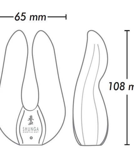 SHUNGA - AIKO INTIMATE MASSAGER BLACK SHUNGA - AIKO INTIMATE MASSAGER BLACK
