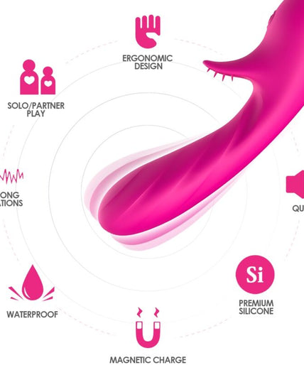 Armony – Romantische vibrator met stimulator Fuchsia Armony – Romantische vibrator met stimulator Fuchsia