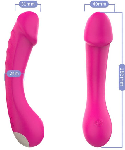 Armony – Dildo Vibrator G – Spot Siliconen Fuchsia Armony – Dildo Vibrator G – Spot Siliconen Fuchsia