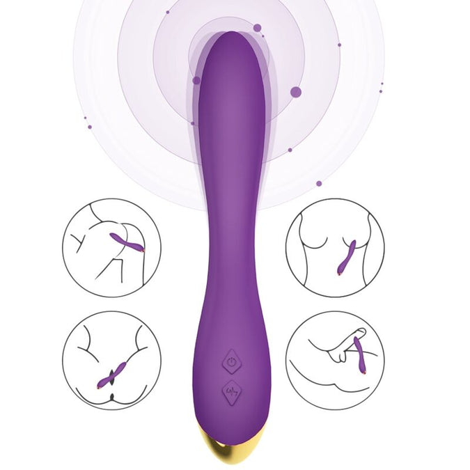 Armony – Flamingo Vibrator Meerdere Posities Paars