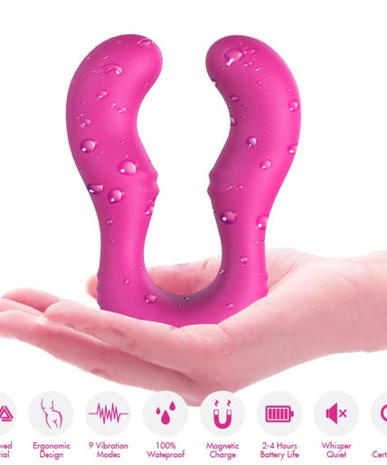 ARMONY - SERAPH VIBRATOR DOUBLE REMOTE CONTROL FUCHSIA ARMONY - SERAPH VIBRATOR DOUBLE REMOTE CONTROL FUCHSIA