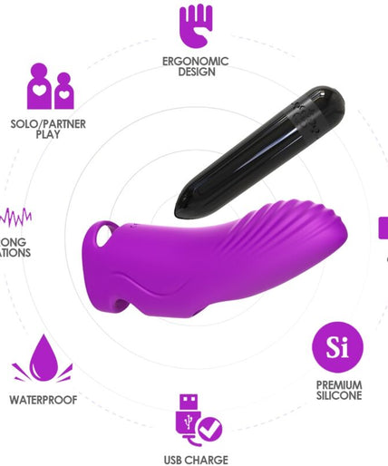 Armony – Aurora Vibrator Vinger Fuchsia Armony – Aurora Vibrator Vinger Fuchsia