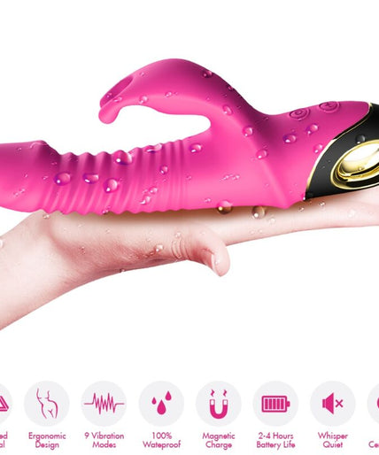 ARMONY - ZING DILDO VIBRATOR RABBIT FUCHSIA ARMONY - ZING DILDO VIBRATOR RABBIT FUCHSIA