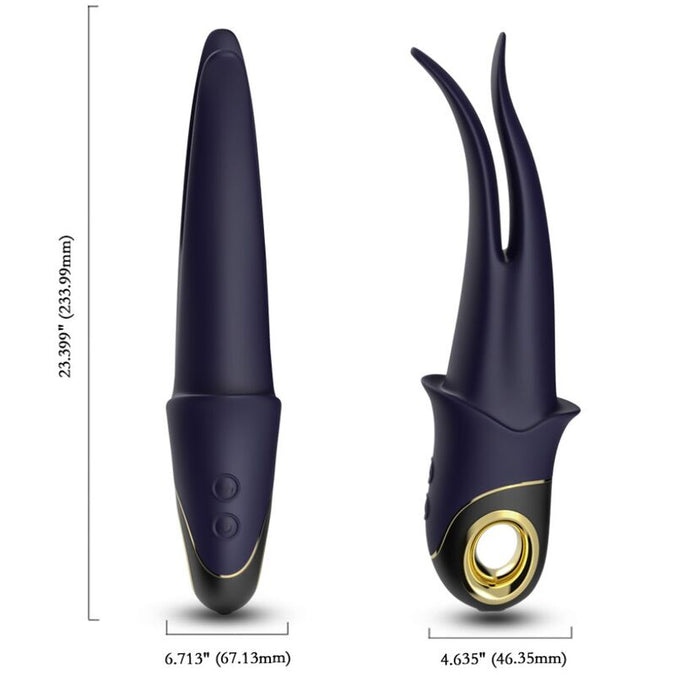 ARMONY - SHADOW VIBRATOR DUBBELKOPPENDE TEASING BLAUW