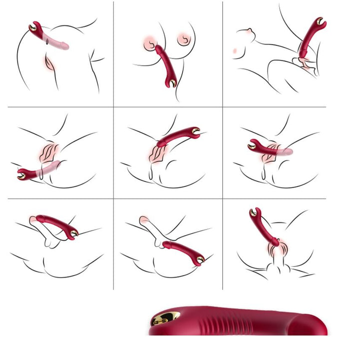 Armony – Prince Dildo Vibrator & Rotator Red